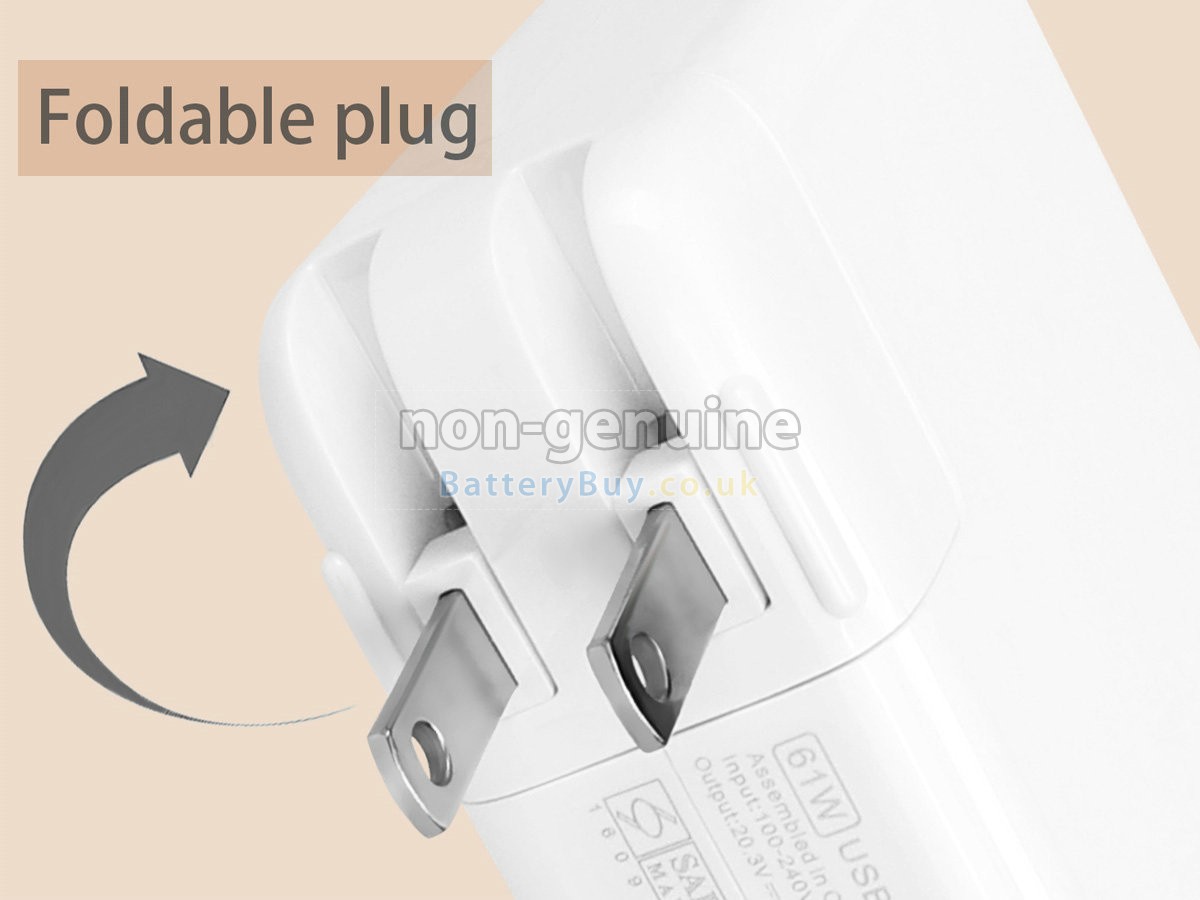 replacement adapter for Apple 61W 20.3V-3A TYPE-C