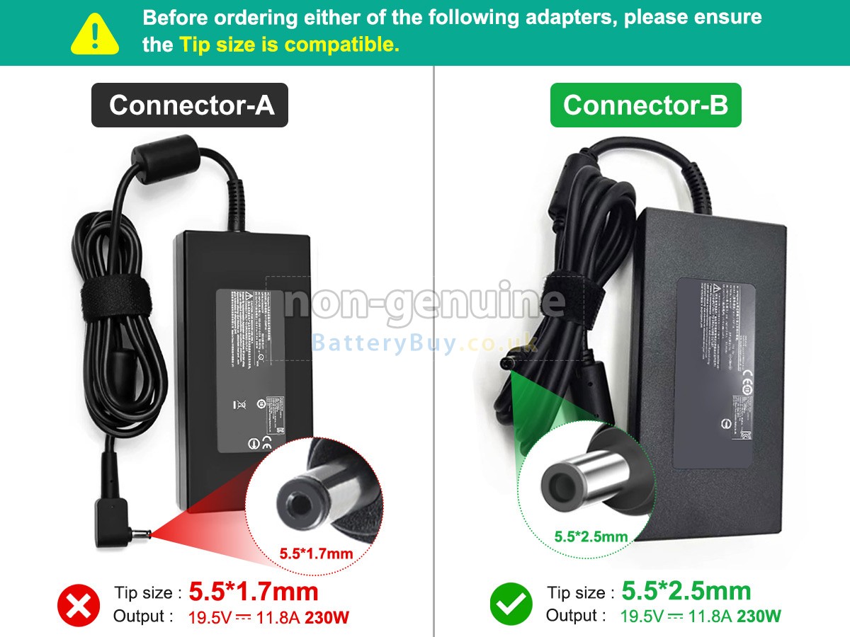 replacement adapter for Chicony A230A033P