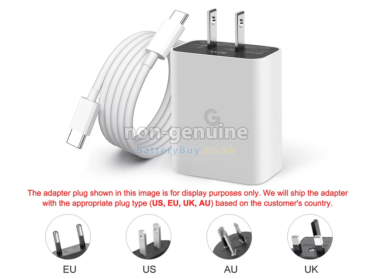 replacement adapter for Google 30W USB-C POWER CHARGER