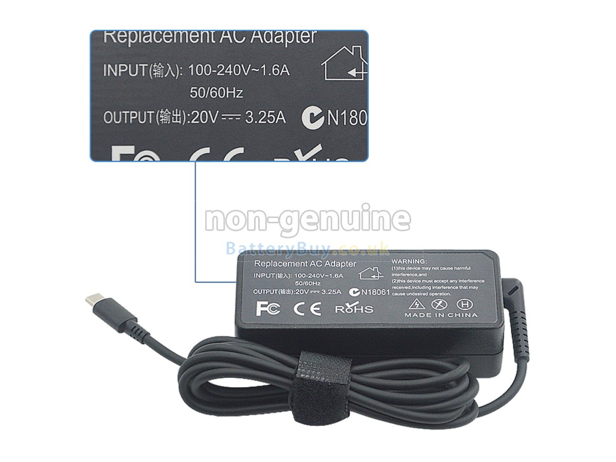 replacement adapter for Lenovo 4X20M26283