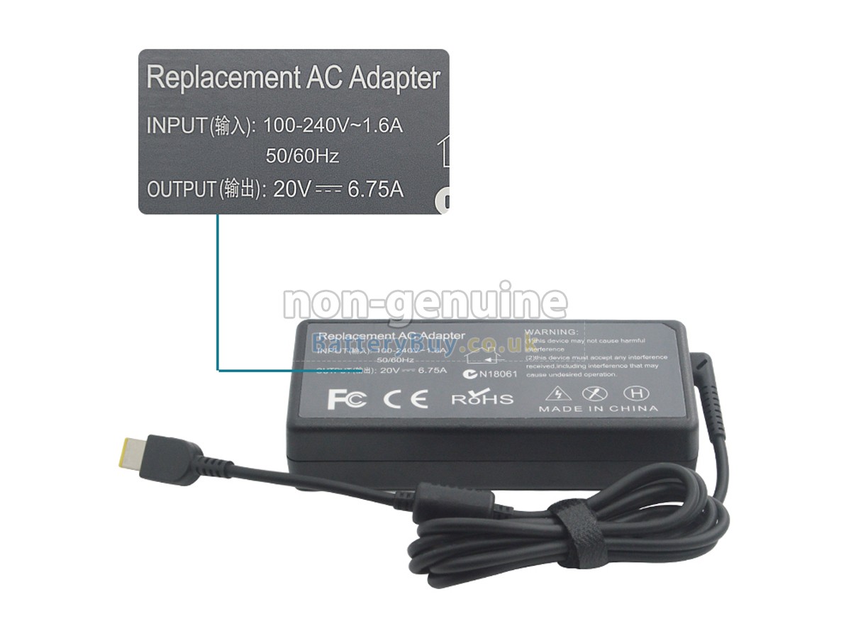 replacement adapter for Lenovo 4X20E50566