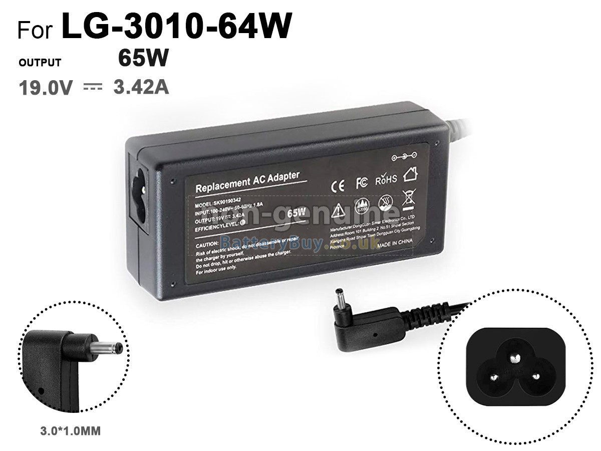 replacement adapter for LG PA-1650-43