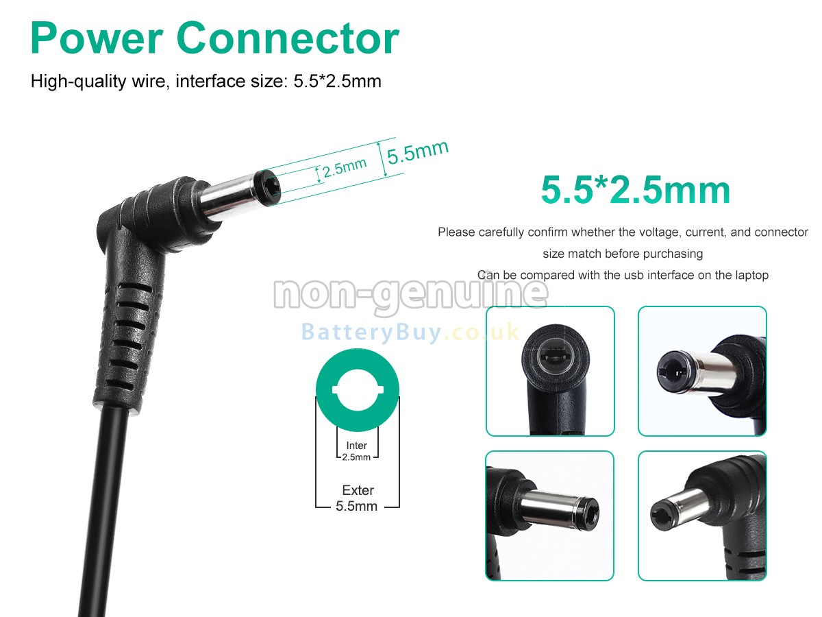 replacement adapter for MSI GE70 GS60 GS73 GP70 GP60 GP72 GP62 GL72 WS65