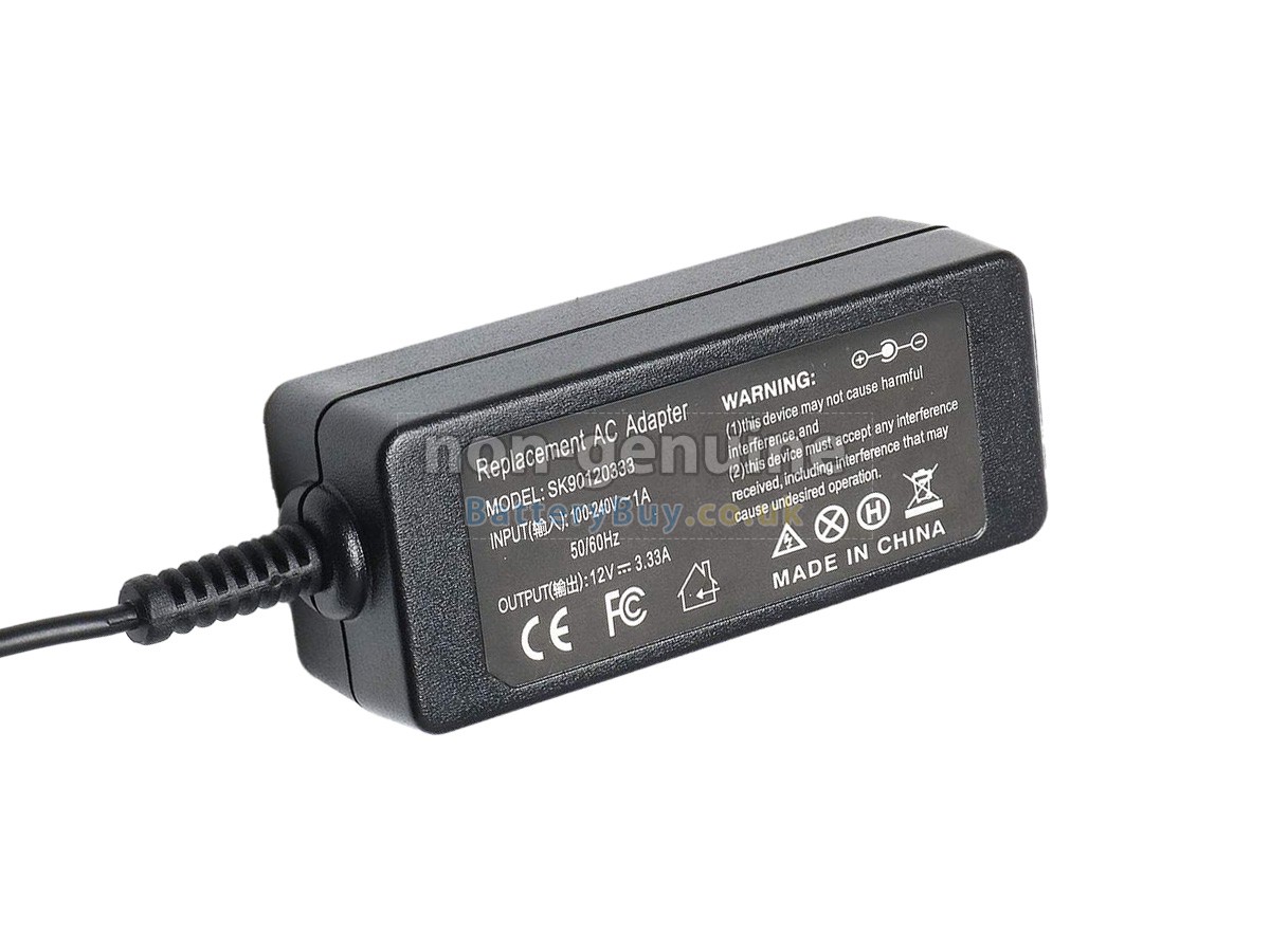 replacement adapter for Samsung 12V 3.33A 40W 2.5*0.7MM