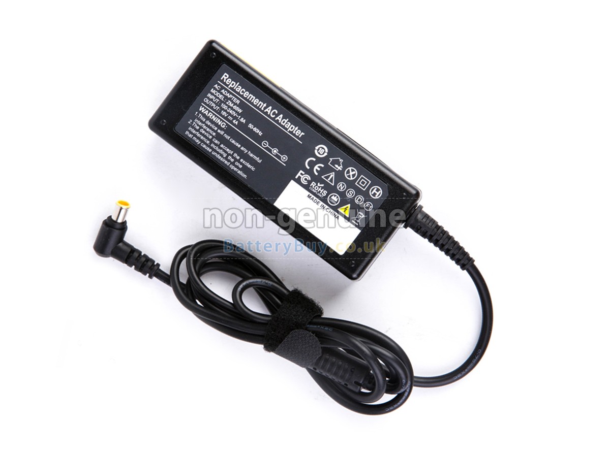 replacement adapter for Sony 16V 4A 64W YELLOW 6.5*4.4MM