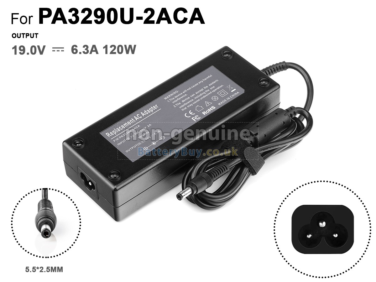 replacement adapter for Toshiba PA3290E-2ACA