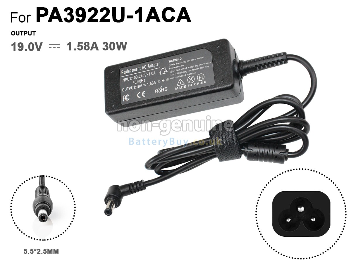 replacement adapter for Toshiba PA3922U-1ACA