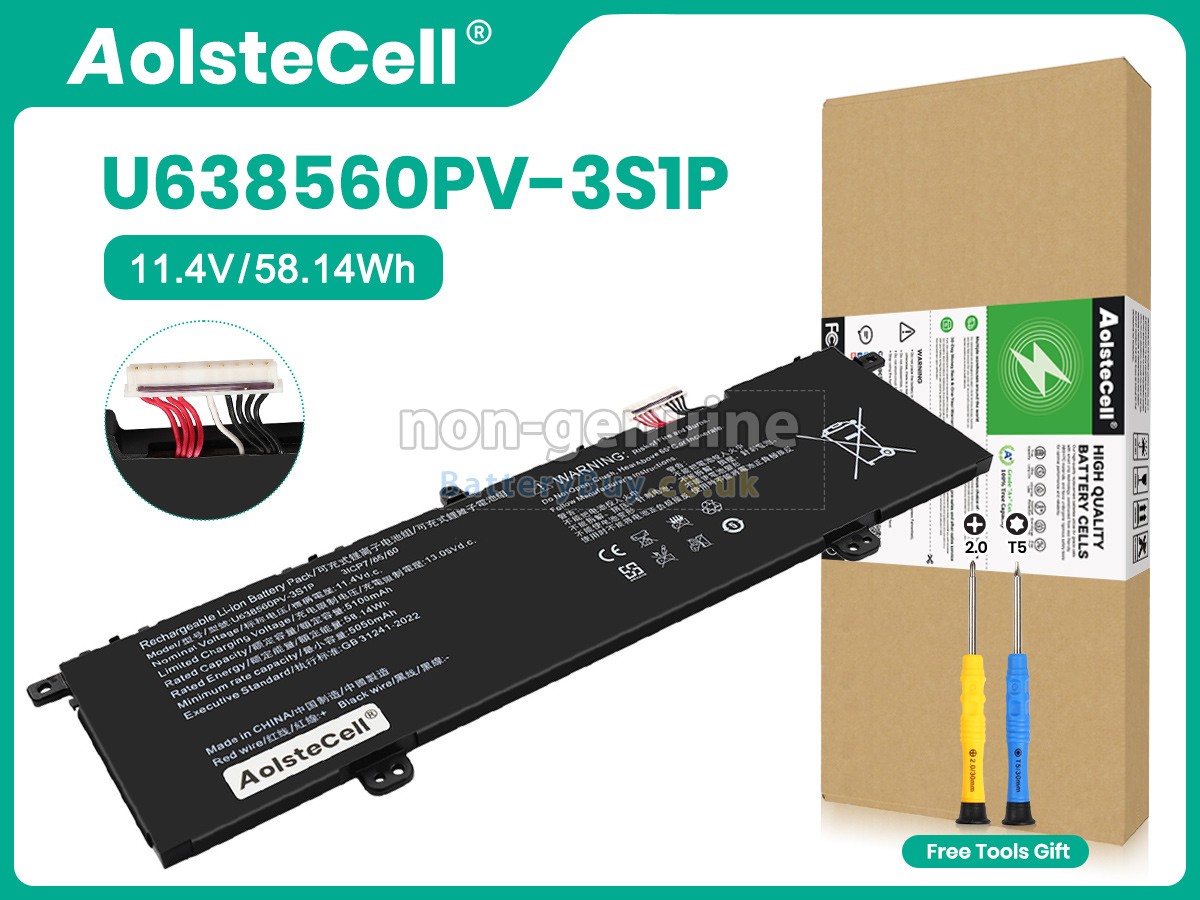 Replacement Battery for Acer U638560PV-3S1P