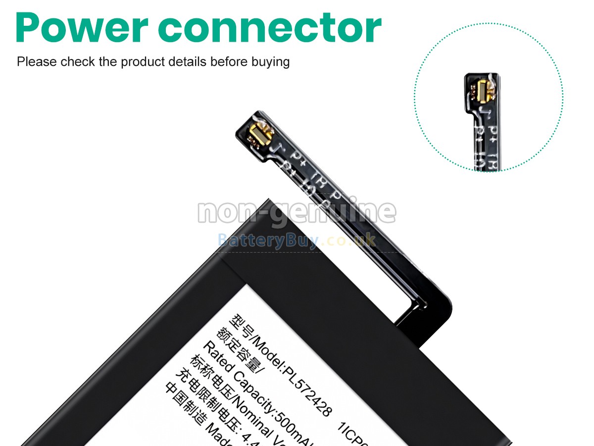 Replacement Battery for Amazfit T-REX 2