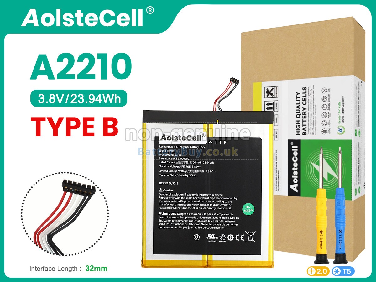 replacement battery for Amazon 2955C7