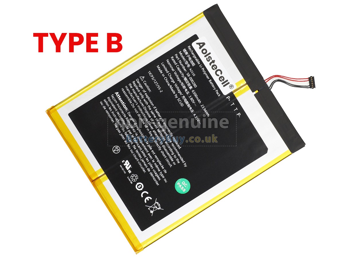 replacement battery for Amazon 2955C7