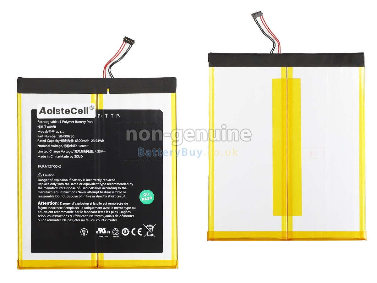 replacement battery for Amazon 2955C7