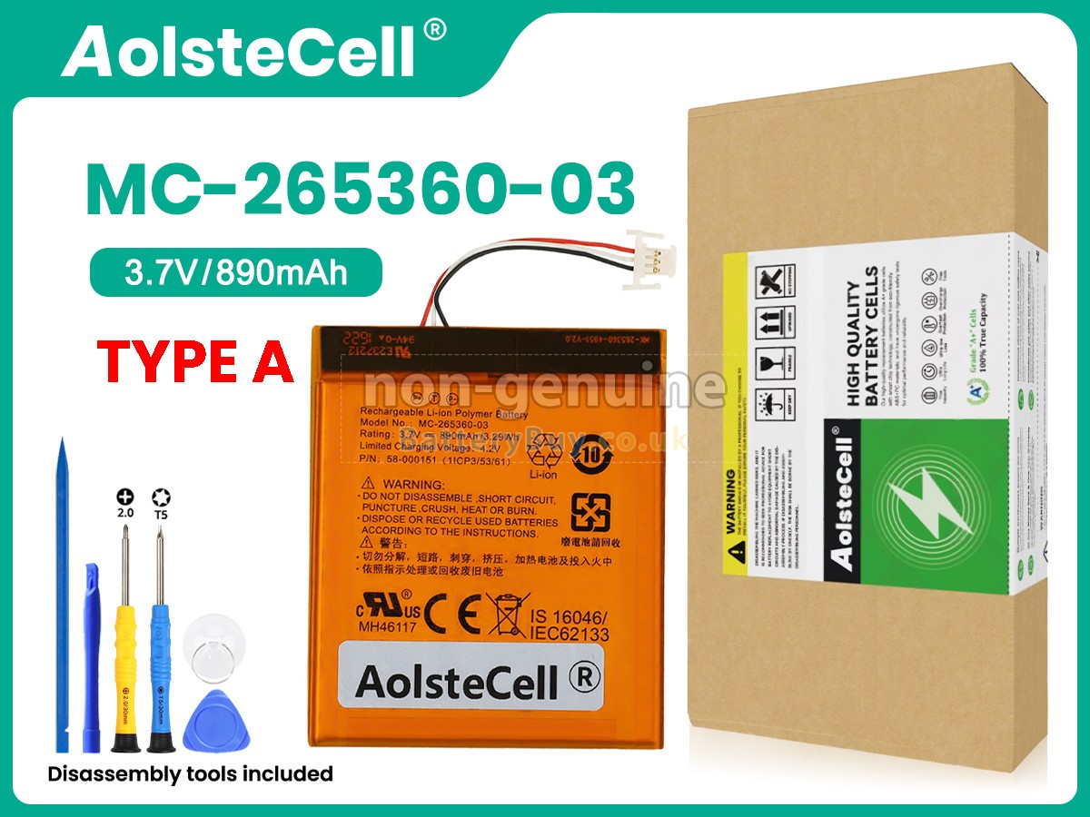 replacement battery for Amazon KINDLE 7 WP63GW