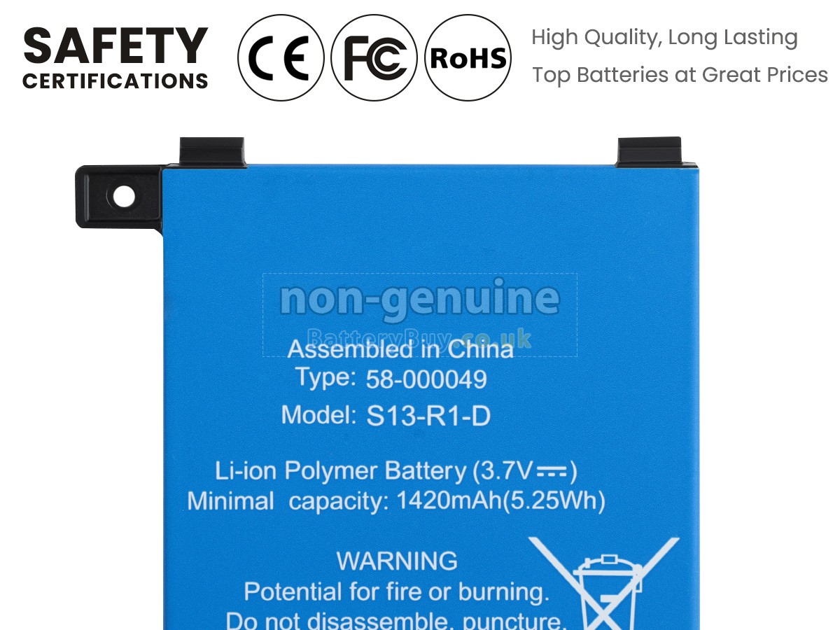 replacement battery for Amazon KINDLE 7 WP63GW