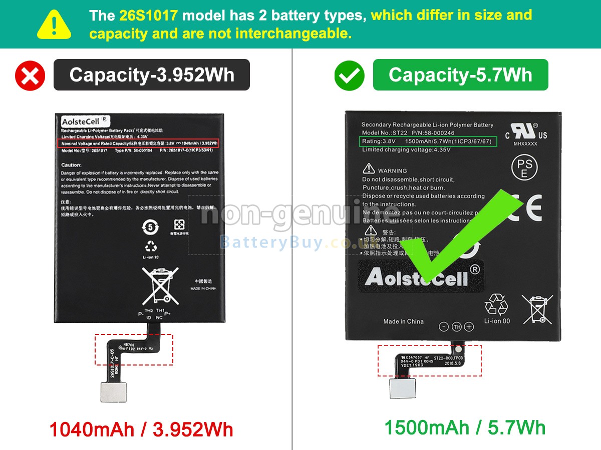 replacement battery for Amazon PAPERWHITE 4 WI-FI