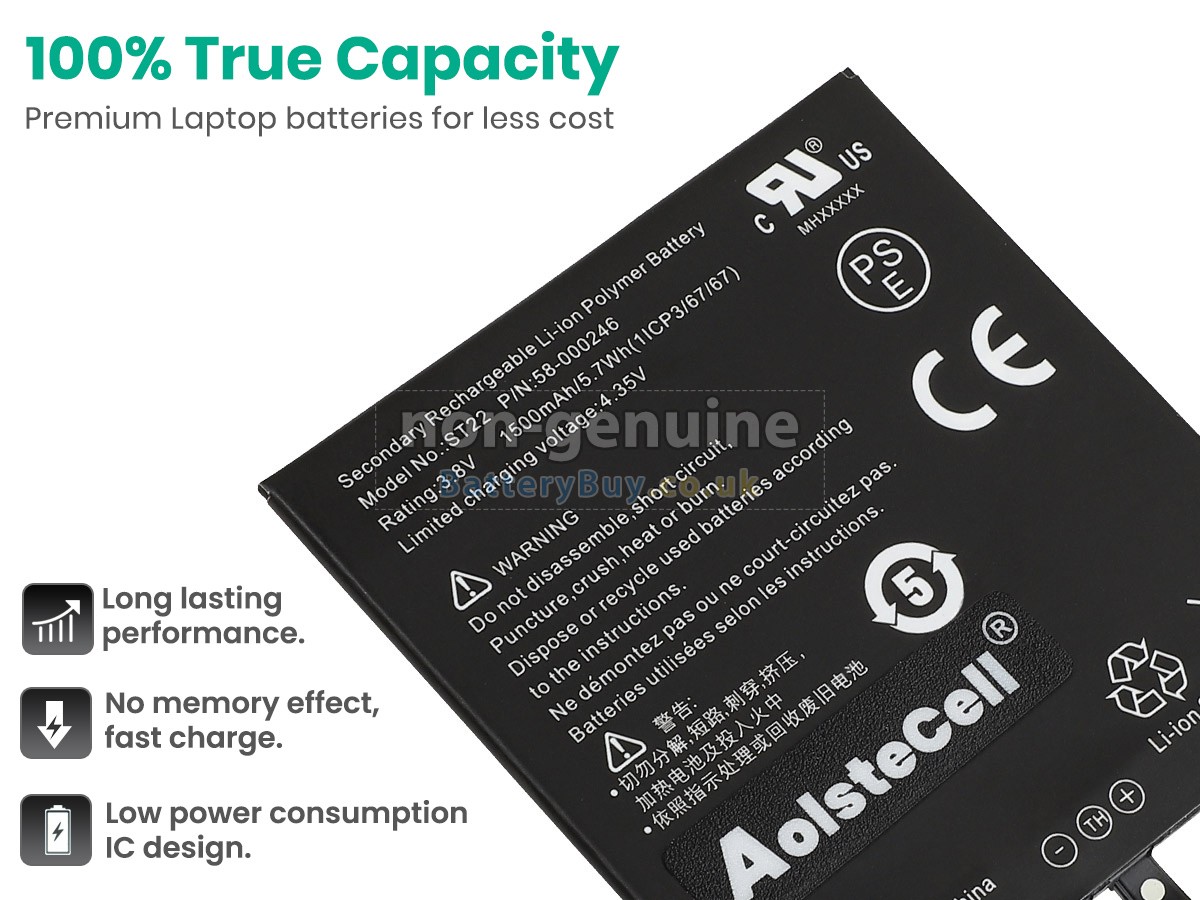 replacement battery for Amazon PAPERWHITE 4 WI-FI