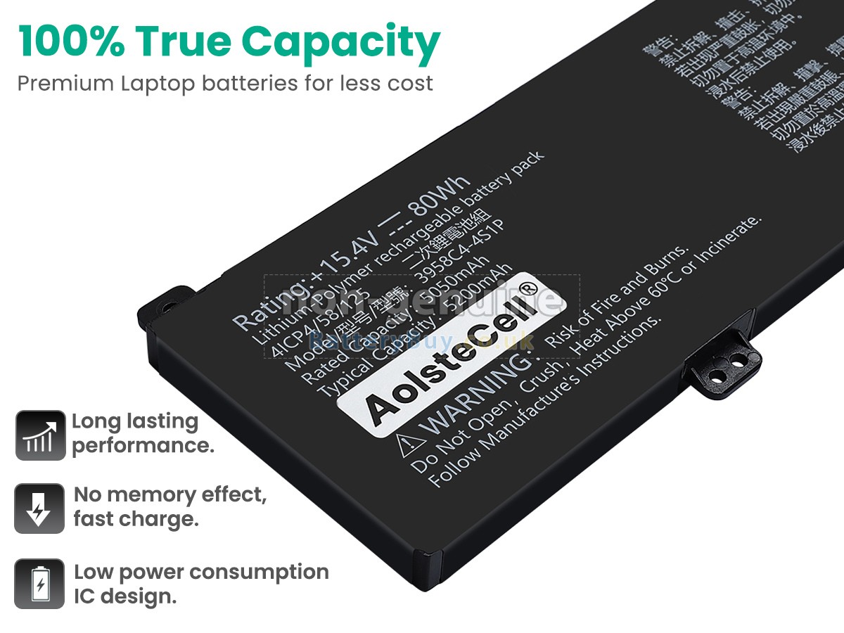 replacement battery for AolsteCell 3958C4-4S1P