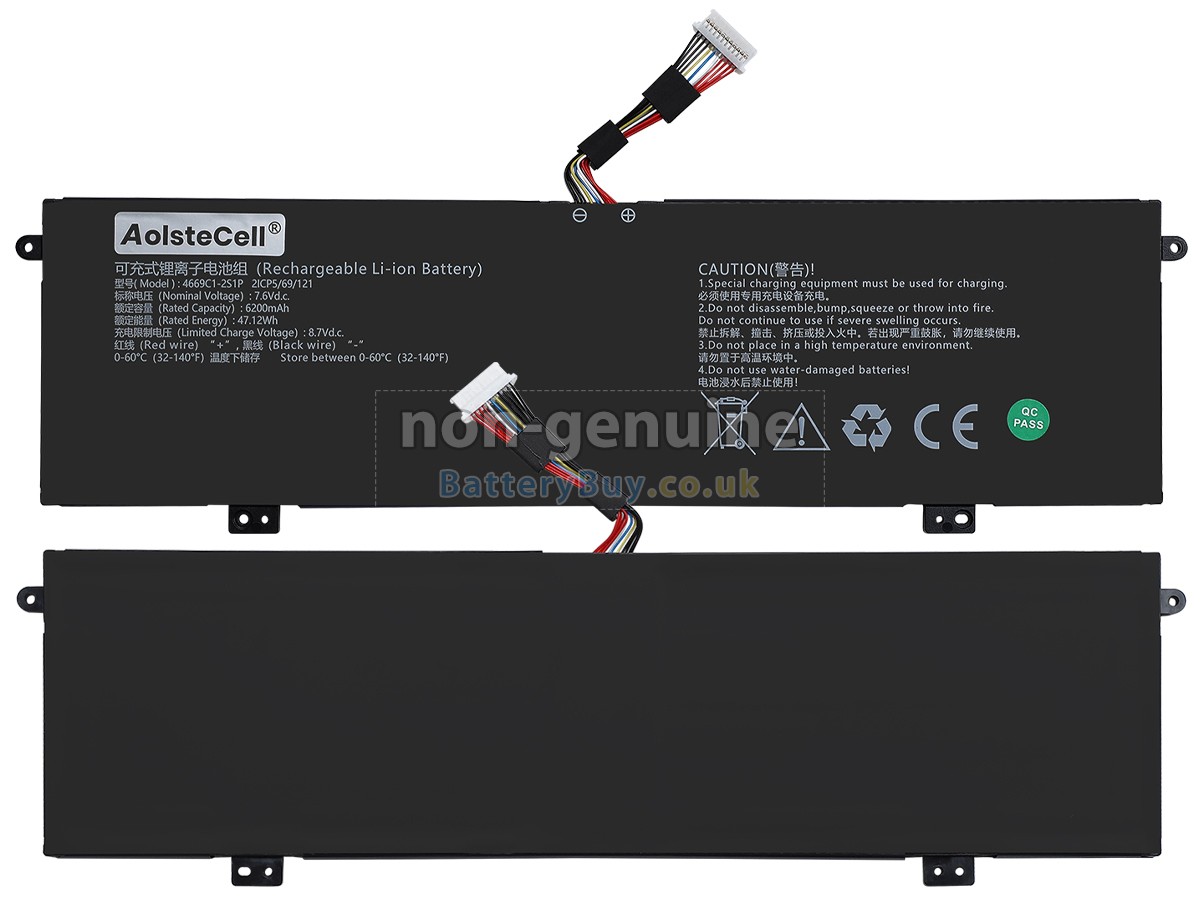 replacement battery for AolsteCell 4669C1-2S1P