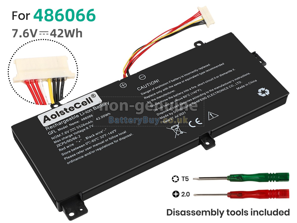 replacement battery for AolsteCell 486066