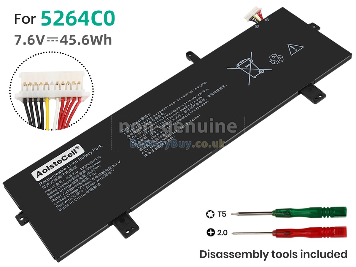 replacement battery for AolsteCell 5264C0