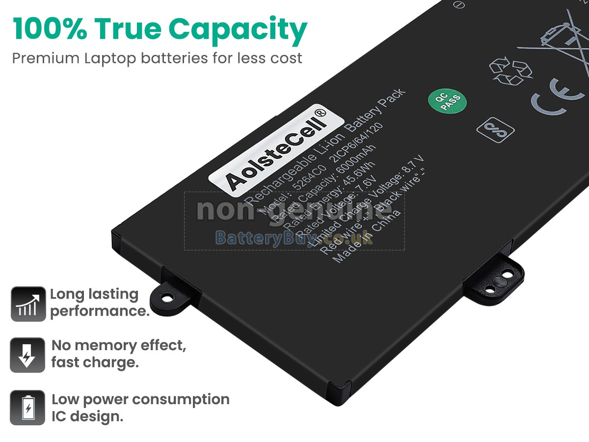 replacement battery for AolsteCell 5264C0