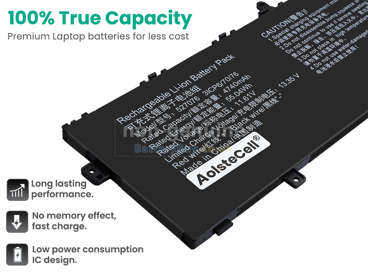 replacement battery for AolsteCell 527076