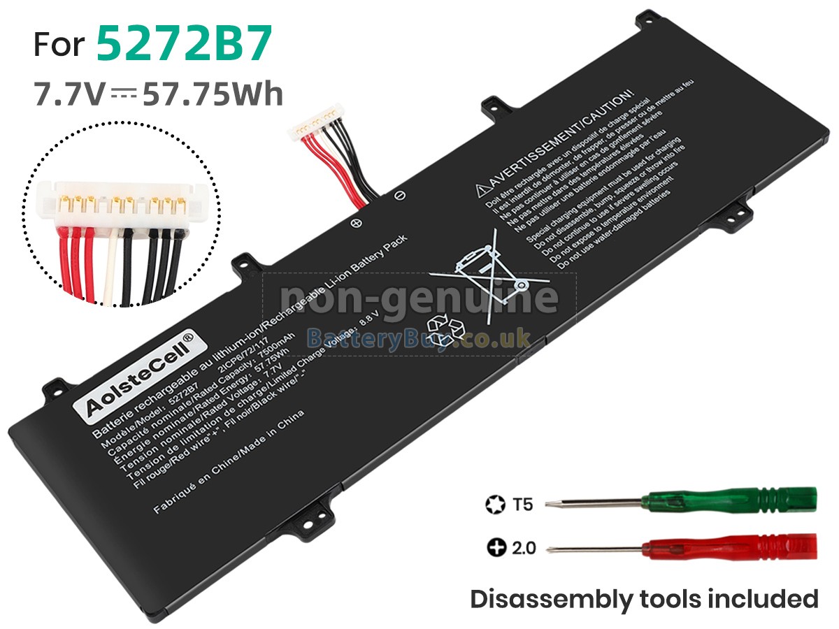 replacement battery for AolsteCell 5272B7