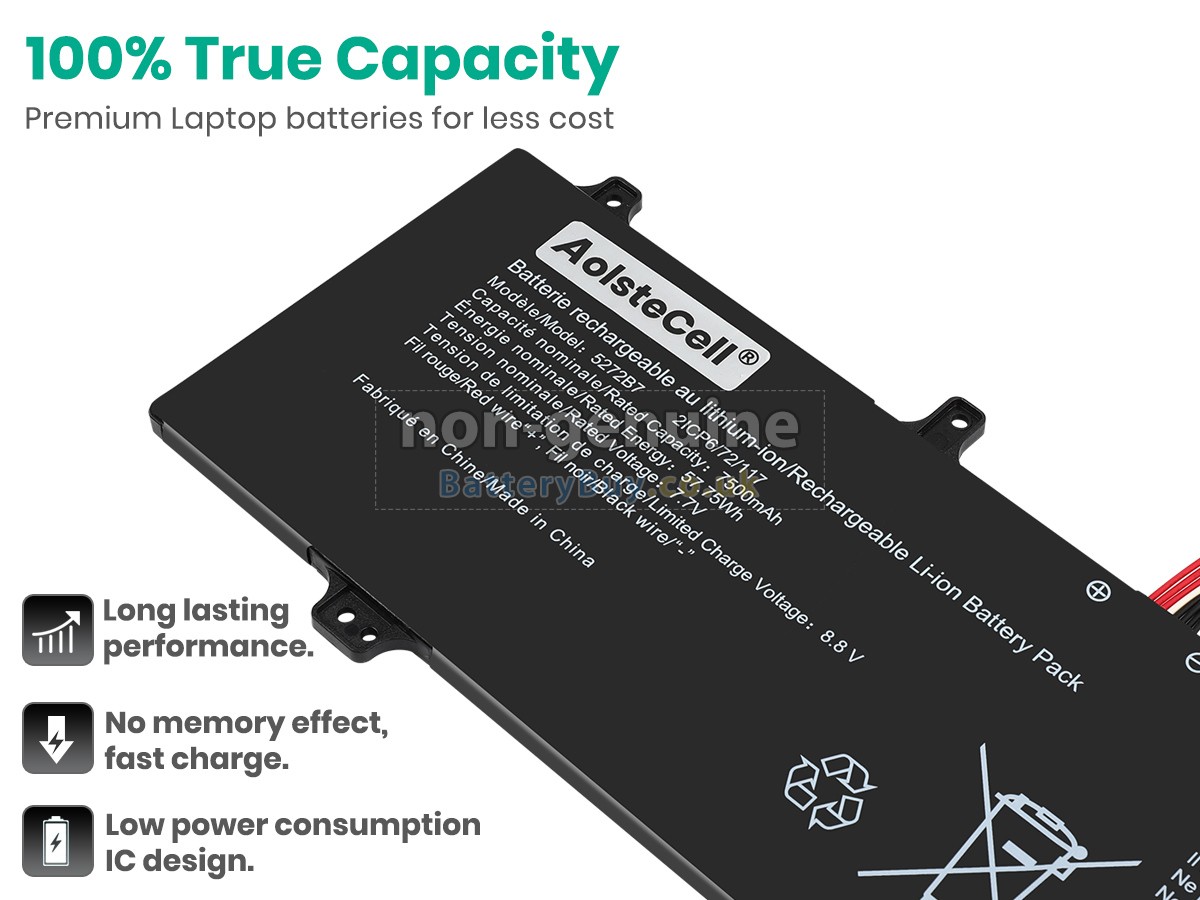 replacement battery for AolsteCell 5272B7