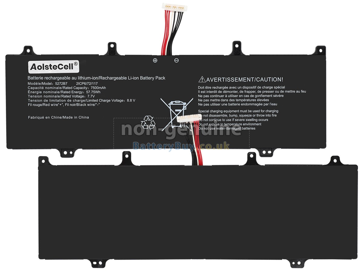 replacement battery for AolsteCell 5272B7