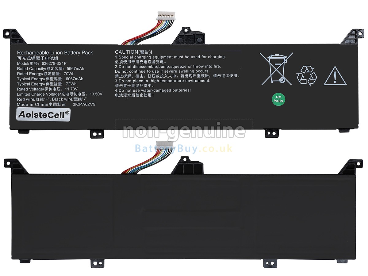 replacement battery for AolsteCell 636278-3S1P