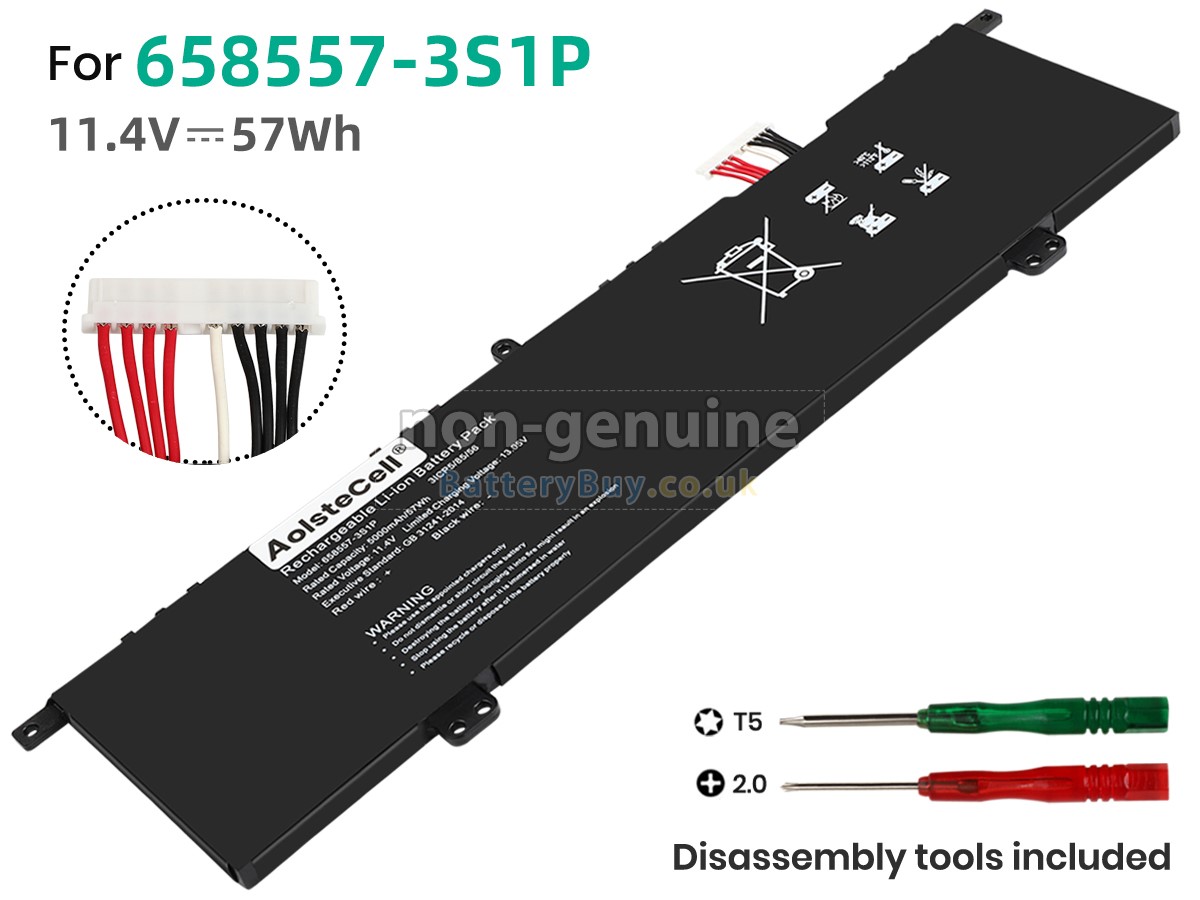 replacement battery for AolsteCell 658557-3S1P