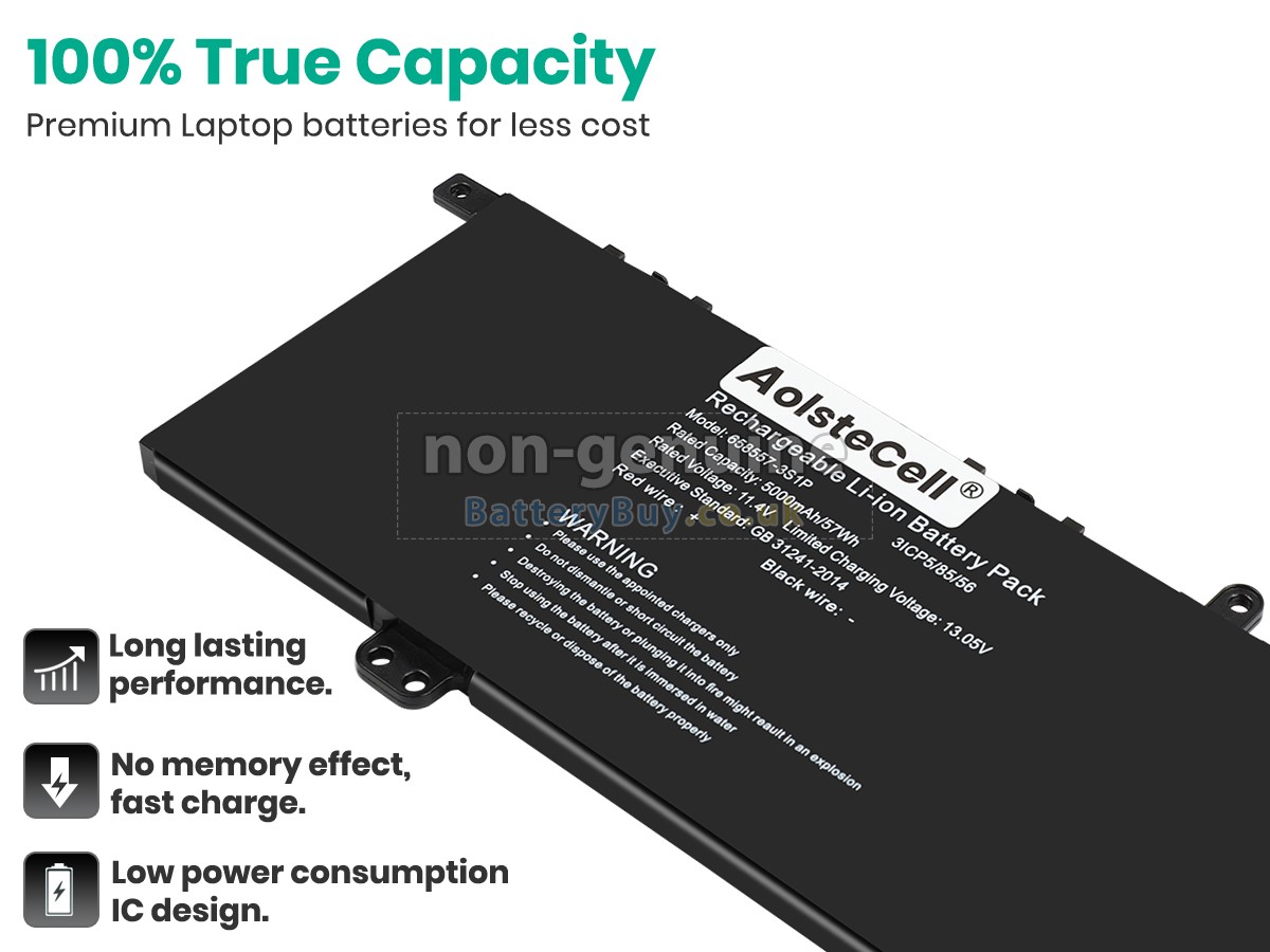 replacement battery for AolsteCell 658557-3S1P