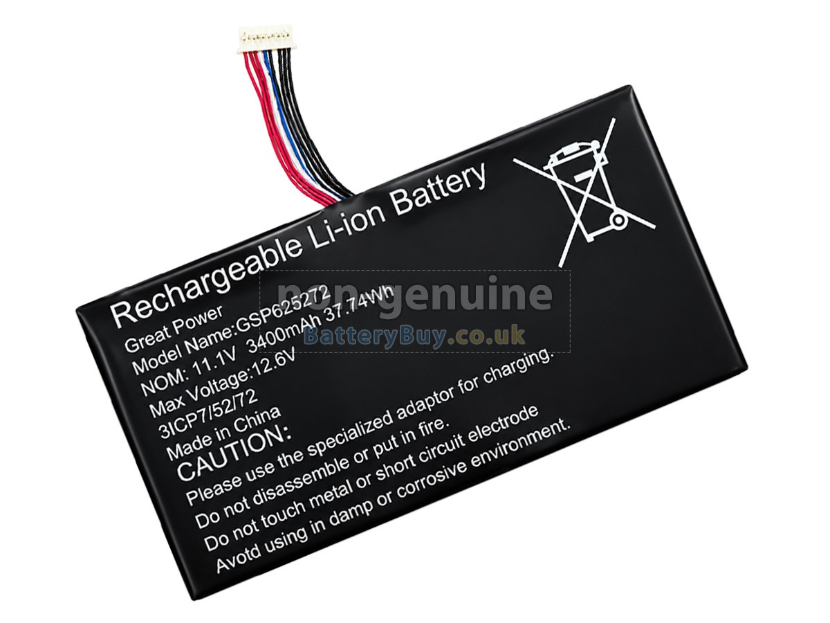 Replacement Battery for AolsteCell GSP625272