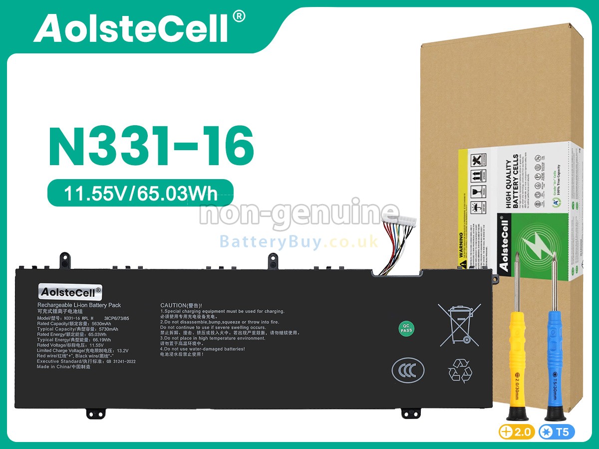 replacement battery for AolsteCell N331-16