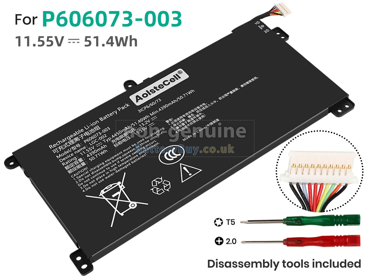 replacement battery for AolsteCell P606073-003