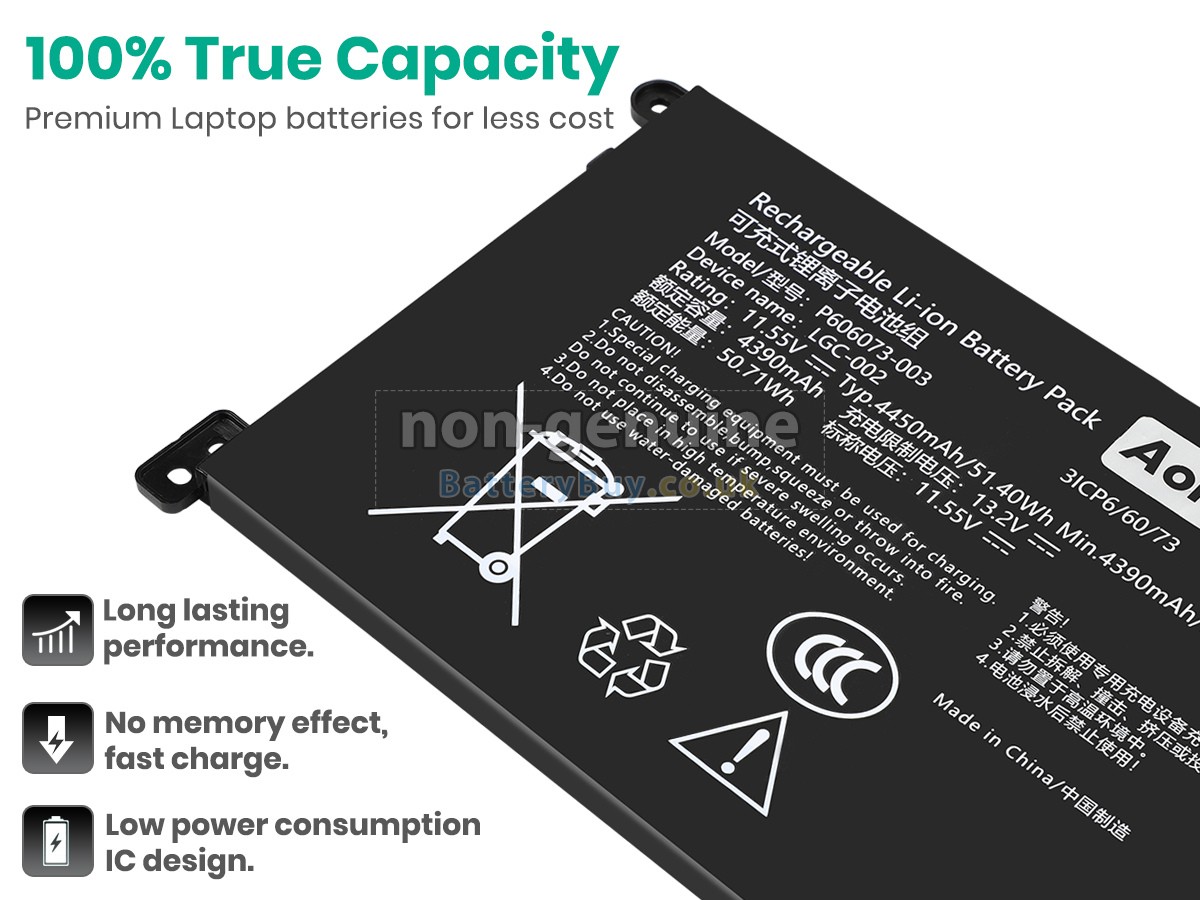 replacement battery for AolsteCell P606073-003