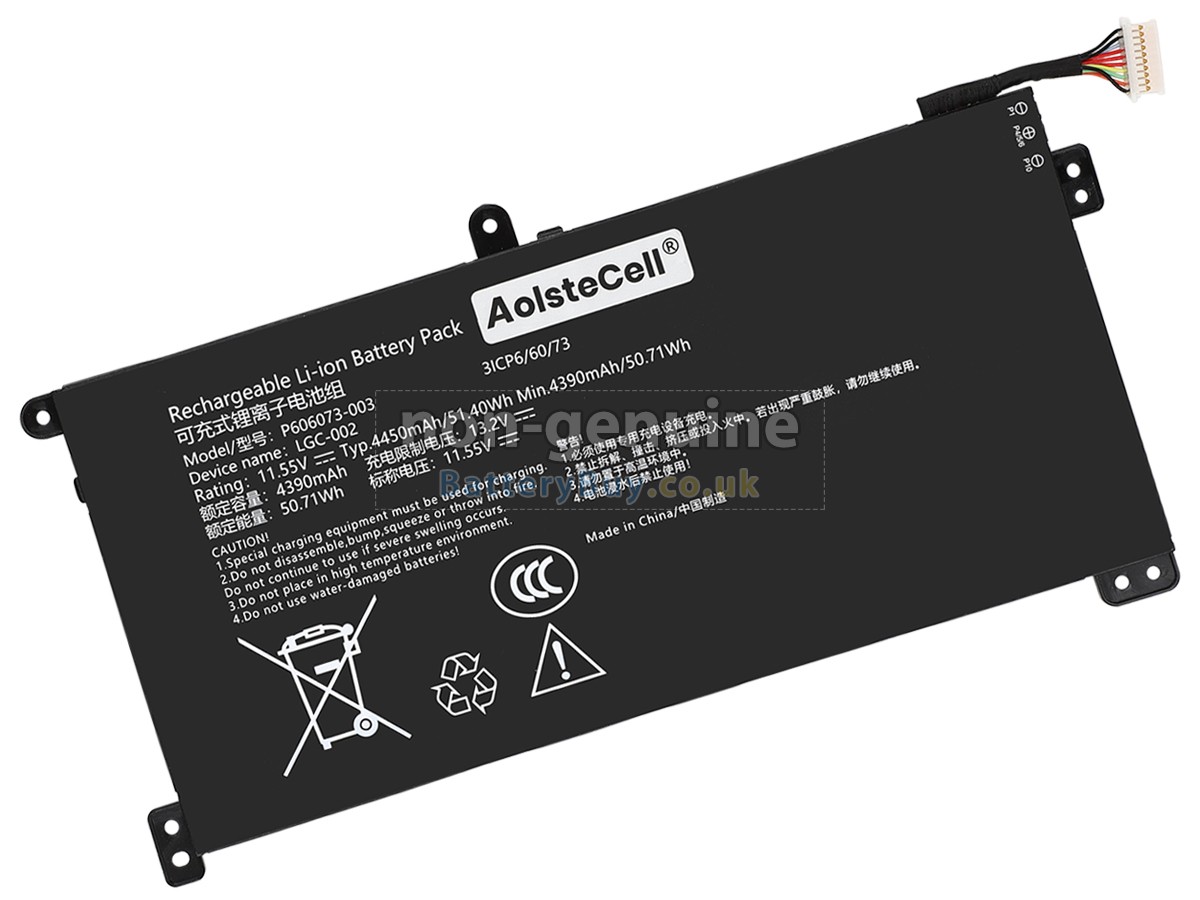 replacement battery for AolsteCell P606073-003