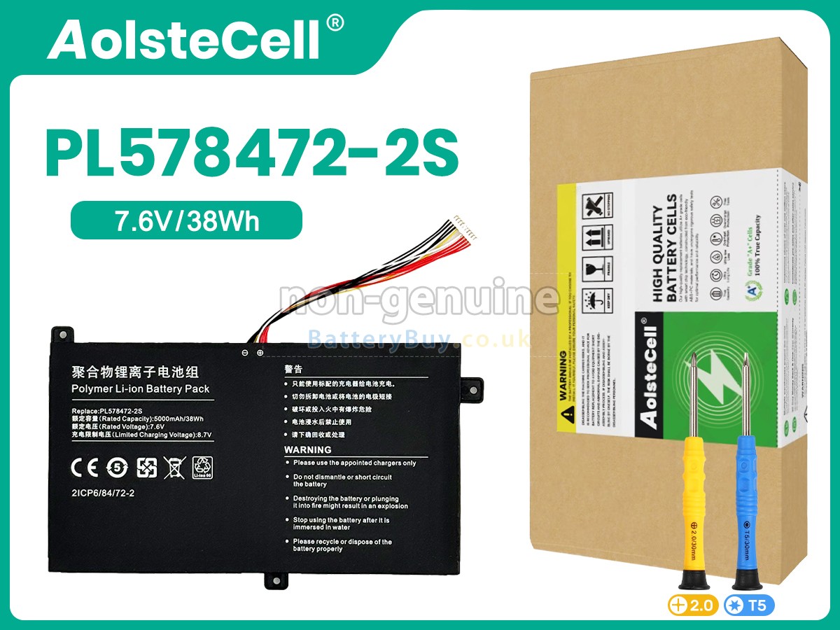 replacement battery for AolsteCell PL578472-2S
