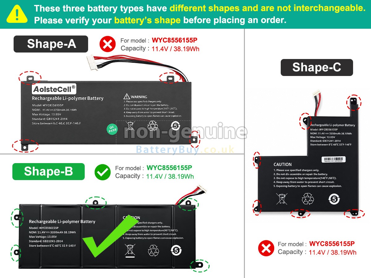 Replacement Battery for AolsteCell SMARTBOOK PRO M-SBP14I5
