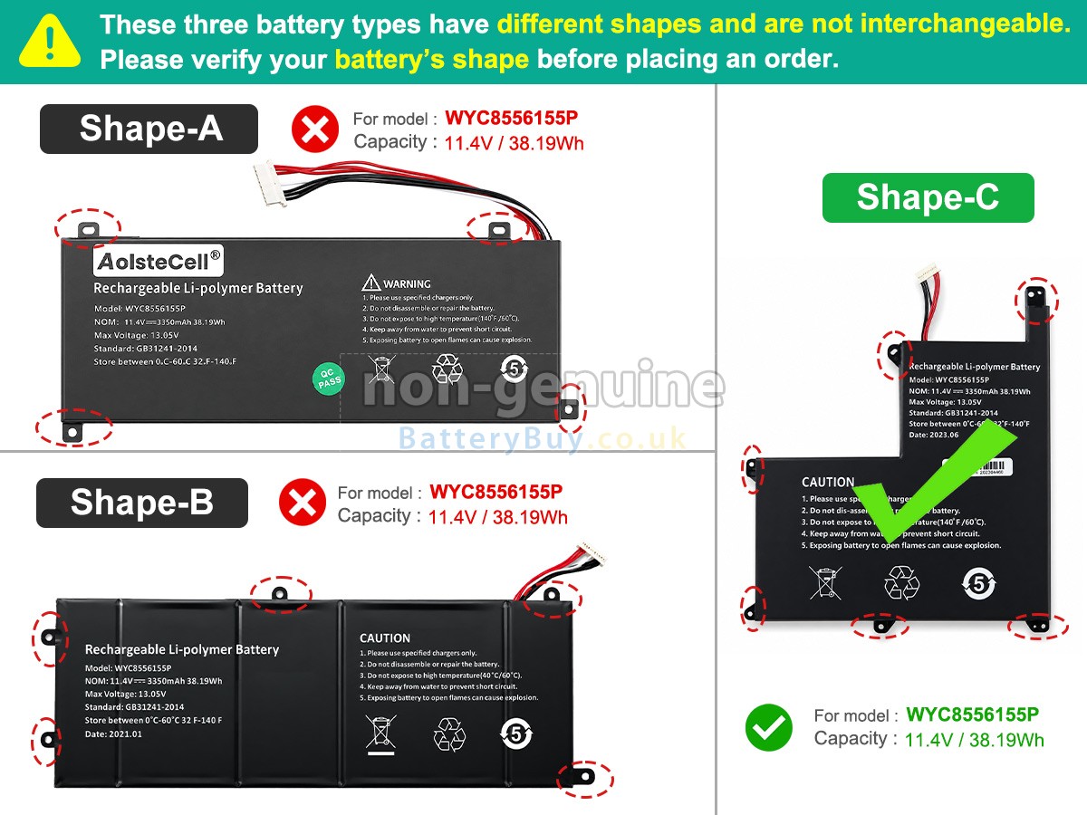 Replacement Battery for AolsteCell SMARTBOOK PRO M-SBP14I5