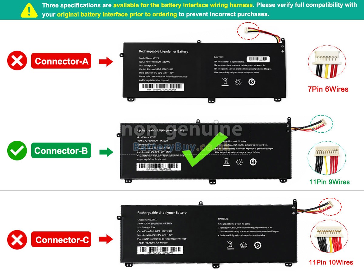 Replacement Battery for AolsteCell XT173