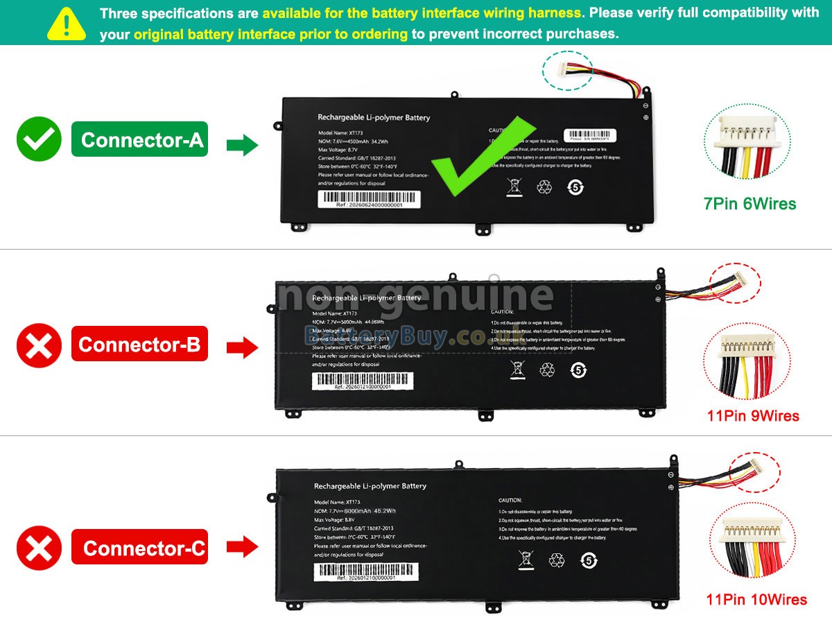 Replacement Battery for AolsteCell XT173