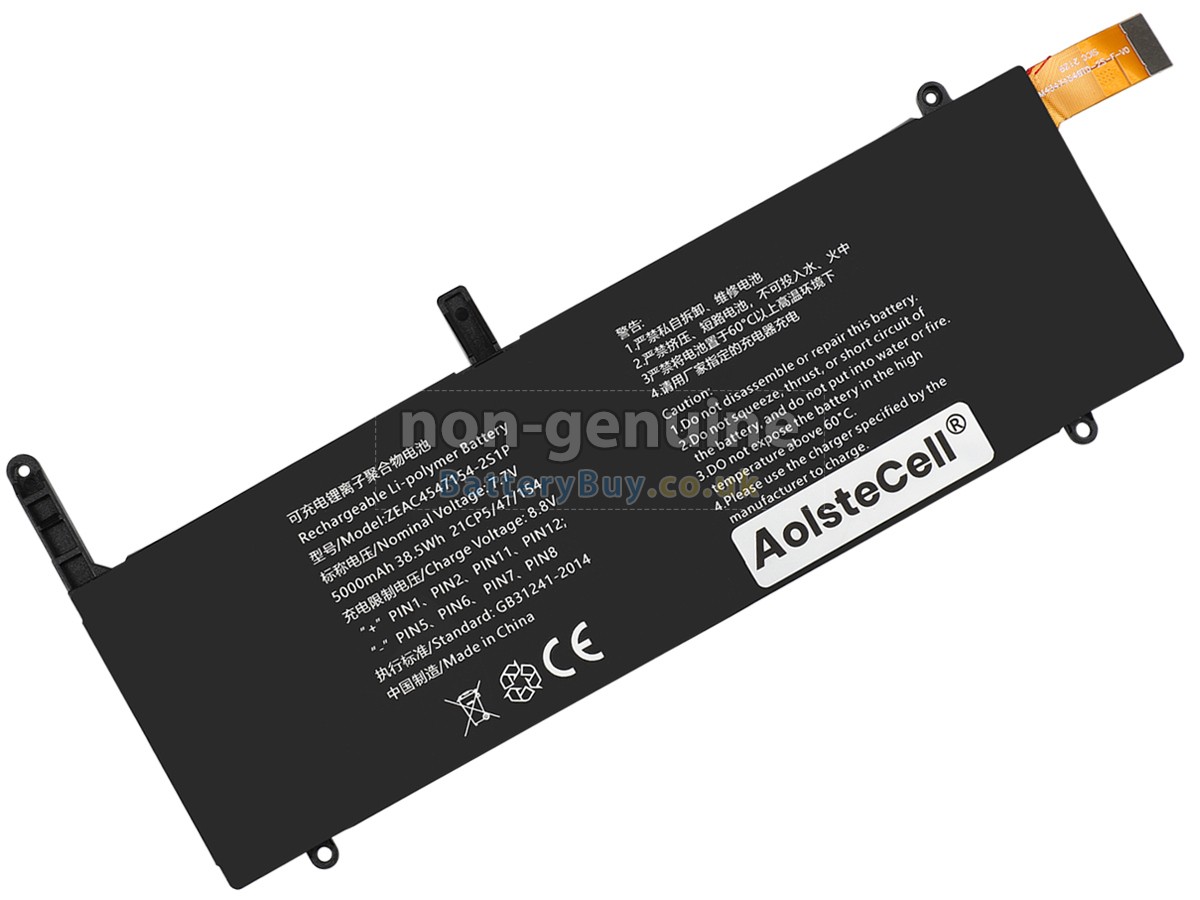 replacement battery for AolsteCell ZEAC4547154-2S1P