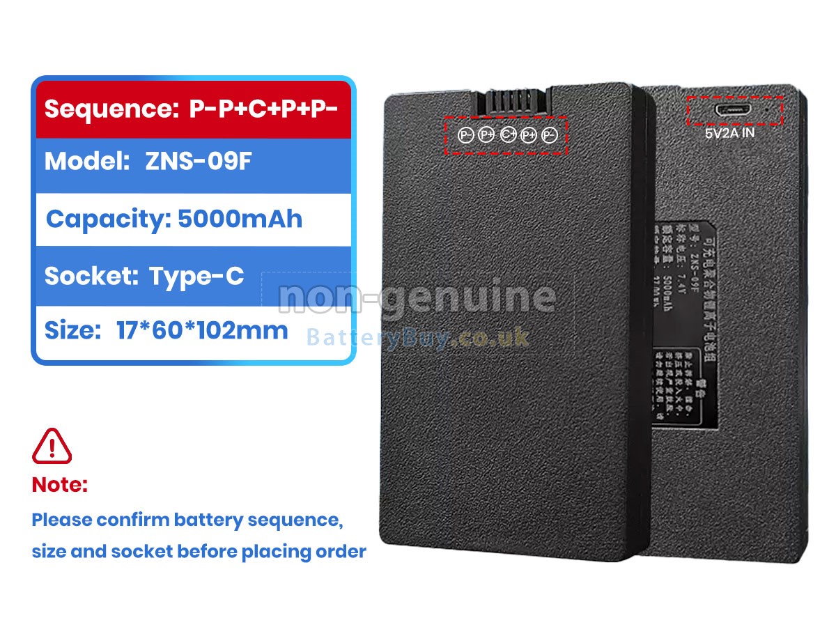 replacement battery for AolsteCell ZNS-09F1