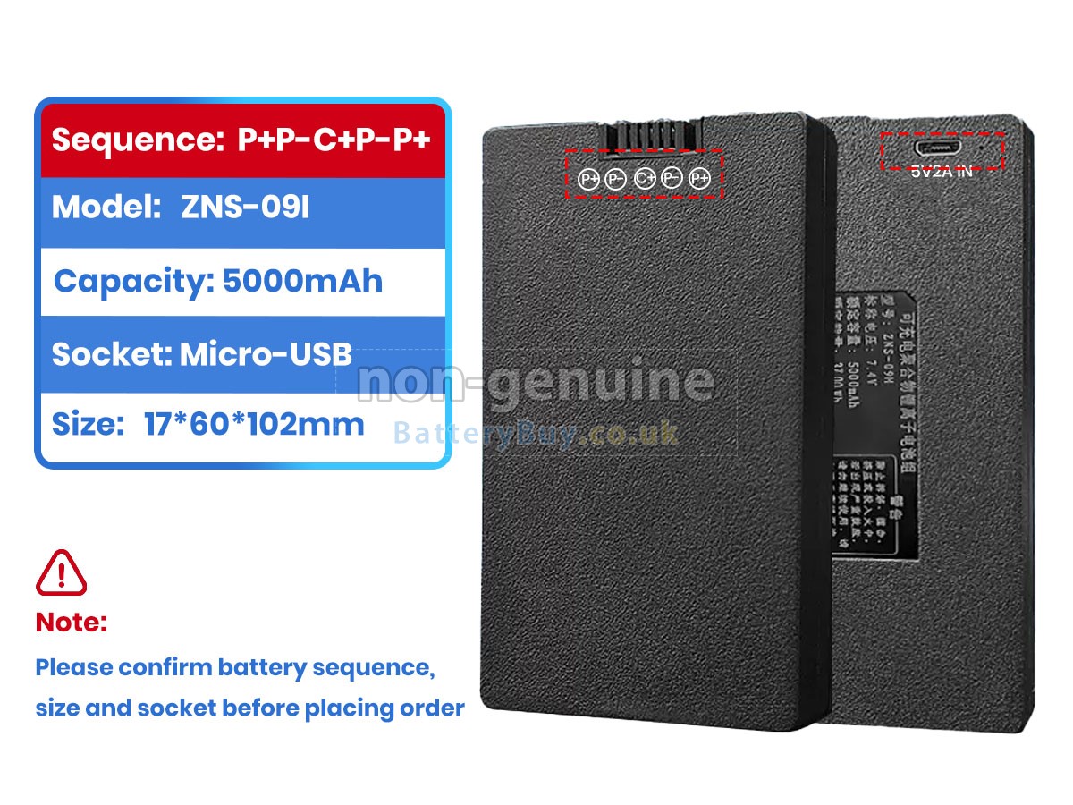 replacement battery for AolsteCell ZNS-09I