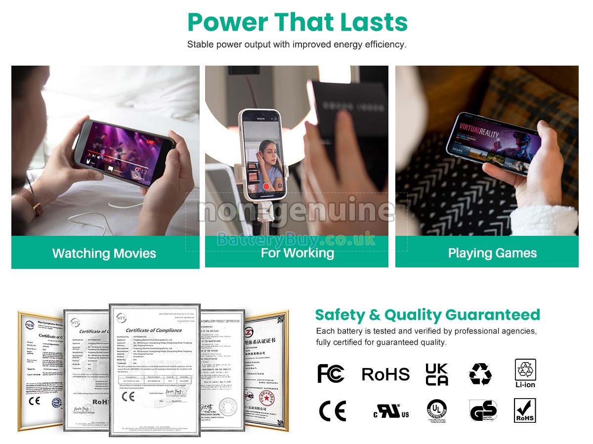 replacement battery for Apple A1897 EMC 3174