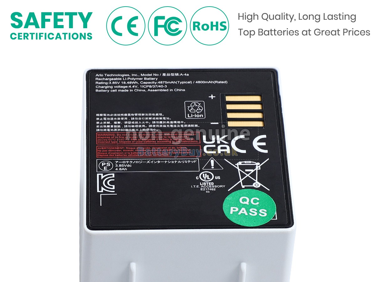 replacement battery for Arlo ULTRA 2