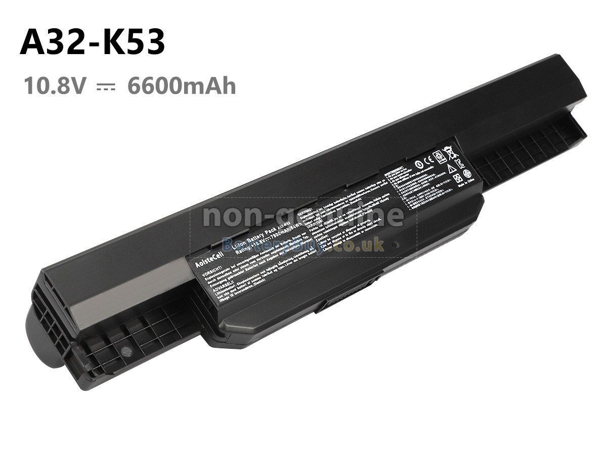replacement battery for Asus X43