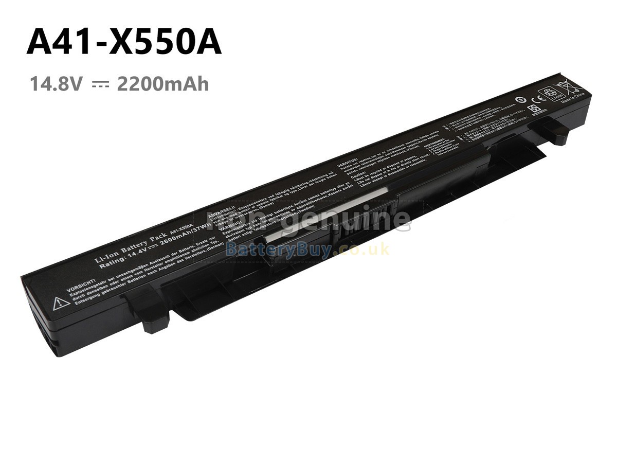 replacement battery for Asus X450LDV