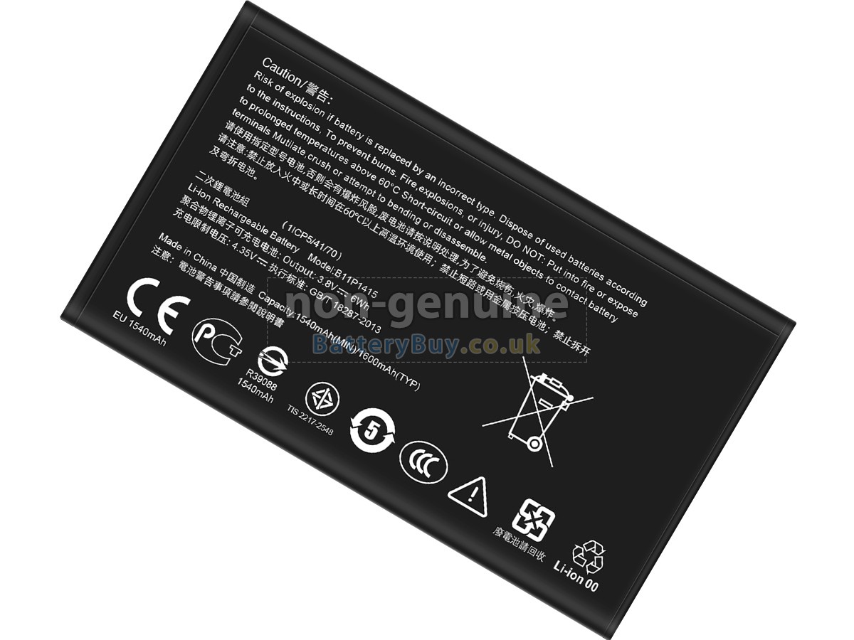 Replacement Battery for Asus B11P1415